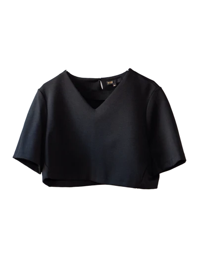 Black Crop Top Maje